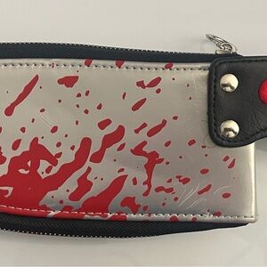 Chucky Childs Play Red and Black Splatter Wristlet Wallet